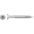 Strong-Point Strong-Point XQ826NZ 8 x 1.62 in. Square Drive Flat Head Screw with Nibs Particle Board Screws  Zinc Plated  Box of 5 000 XQ826NZ